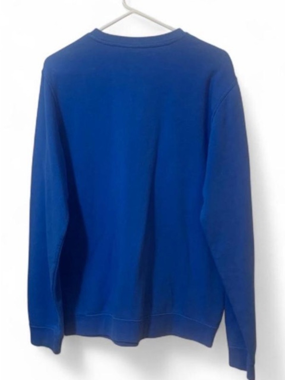 Nike Royal Blue Crewneck Sweatshirt with White Swoosh - Picture 3 of 3